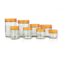 glass jar manufacturer 300ml 4oz 12oz 16oz 32oz round airtight wide mouth food grade storage glass jar container